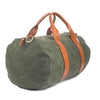 mens dark green canvas weekender overnight bag