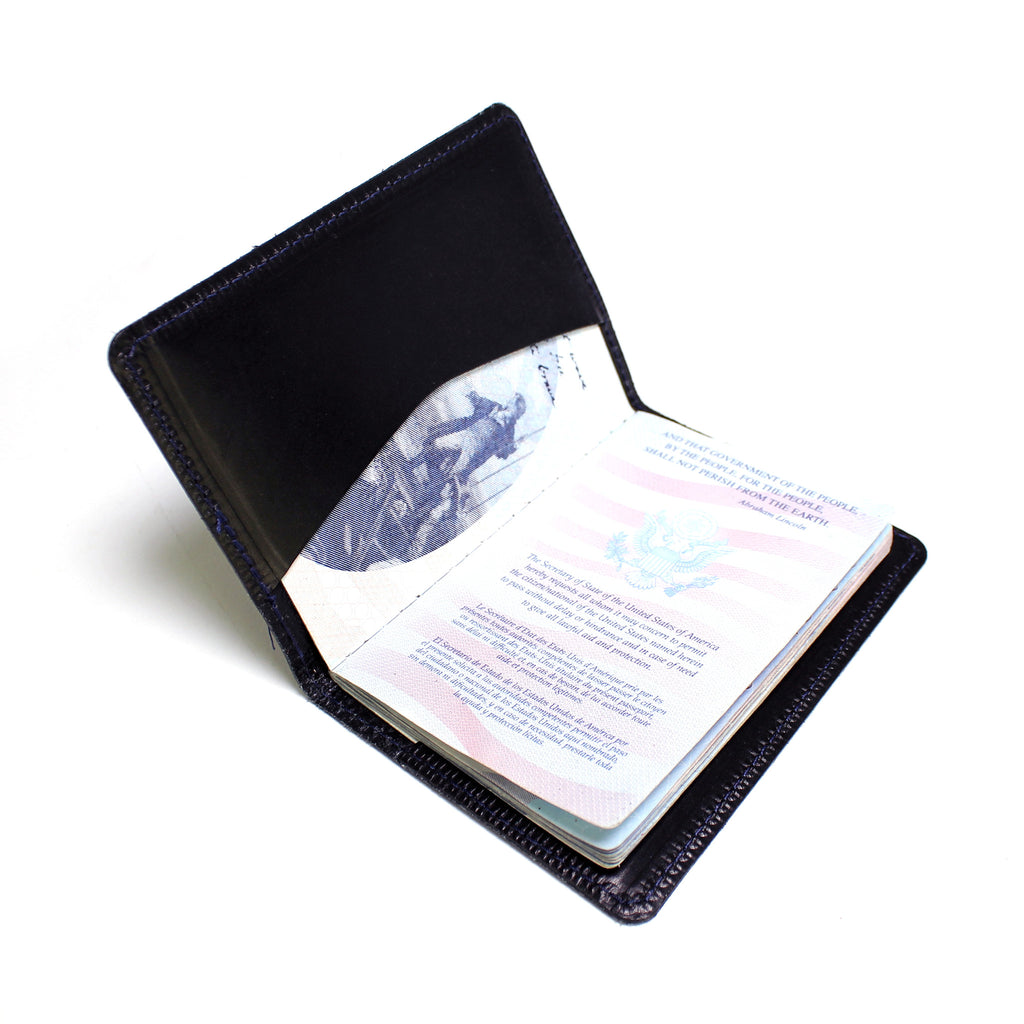 black passport wallet